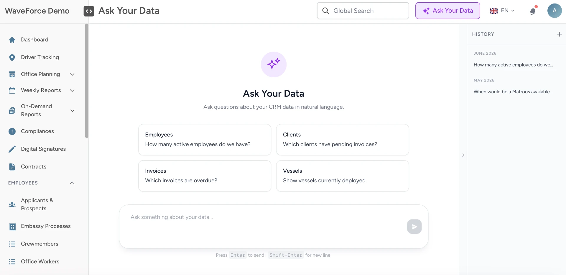AI integration – Ask Your Data